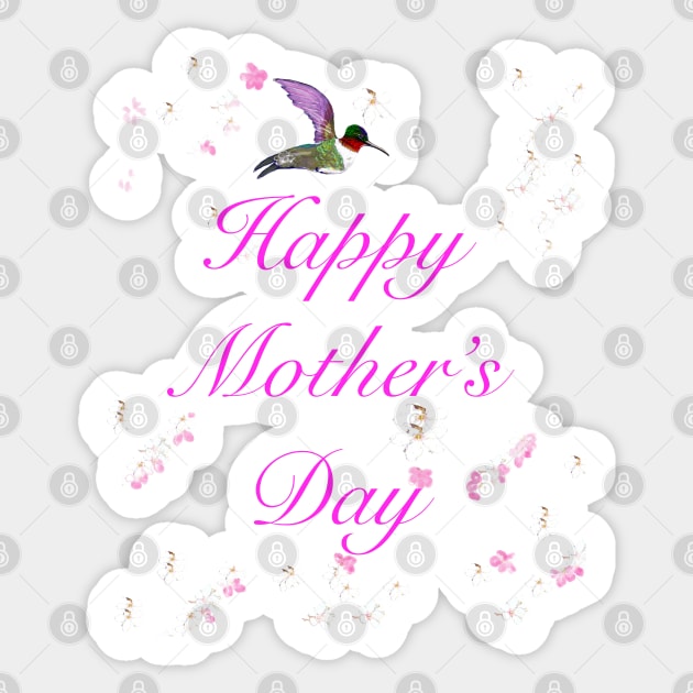 The best Mother’s Day gifts 2022, Happy Mother’s Day With  Humming bird and flowers Sticker by Artonmytee